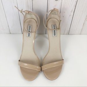 Steve Madden Stecy Natural Nude Heel Sandal 9.5